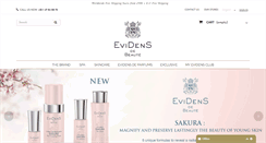 Desktop Screenshot of evidensdebeaute.com