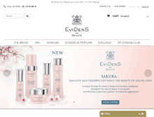 Tablet Screenshot of evidensdebeaute.com
